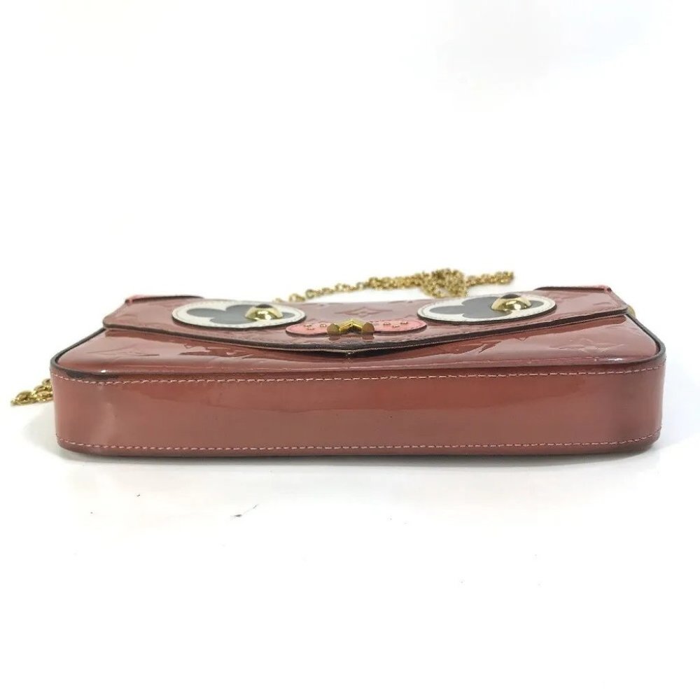 Auth LOUIS VUITTON M62767 MonogramVernis Pochette-Felicie Chain Long Wallet - Picture 15 of 16